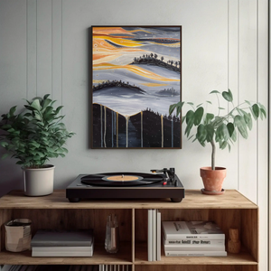 Soare Fluid Pictura originala acrilice pe panza  - arte vizuale și accesorii  - picturi - pictură acrilică - Artynos.ro