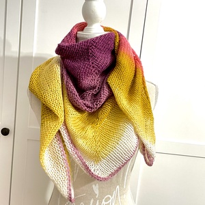 Sal tricotat manual multicolor - Artynos.ro