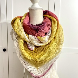 al tricotat manual multicolor - îmbrăcăminte și modă - eșarfe, pălării, fularuri - șaluri - Artynos.ro