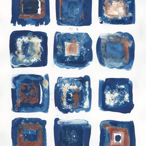  Set tablouri geometrice albastre picturi moderne albastre tablouri abstracte albastre print cadou tablouri originale  - arte vizuale și accesorii  - picturi - picturi în tehnică mixtă - Artynos.ro