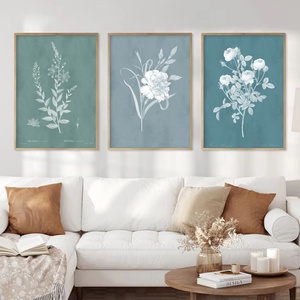 Set tablouri cu flori Printuri botanice printuri florale decor floral cadou nasi natura decoratiuni flori set postere  - Artynos.ro