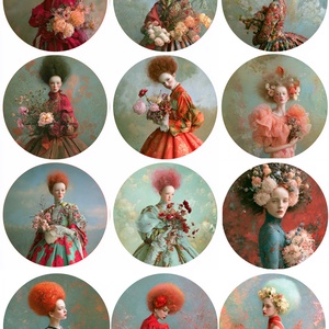Floral Salon - Hartie de orez imprimata A4, Rice paper decoupage, Accessorii si unelte, Hartie, Hartie decoupage, Decoupage, transfer si tehnici servetel, ARTYNOS
