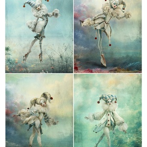 Harlequinul de Iarna B � Rice paper decoupage, Hartie de orez A4 pentru decoupage, Accessorii si unelte, Hartie, Hartie decoupage, Decoupage, transfer si tehnici servetel, ARTYNOS