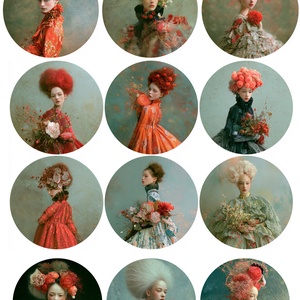 Hartie de orez A4, Portraits from the Kingdom of Dreams (E)- Rice paper decoupage, Hartie de orez imprimata A4, Accessorii si unelte, Hartie, Hartie decoupage, Decoupage, transfer si tehnici servetel, „Portraits from the Kingdom of Dreams” este o colectie de portrete feminine picturale, inspirate di..., ARTYNOS