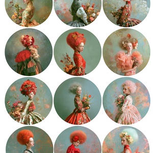 Hartie de orez A4, Portraits from the Kingdom of Dreams (C)- Rice paper decoupage, Hartie de orez imprimata A4, Accessorii si unelte, Hartie, Hartie decoupage, Decoupage, transfer si tehnici servetel, „Portraits from the Kingdom of Dreams” este o colectie de portrete feminine picturale, inspirate di..., ARTYNOS
