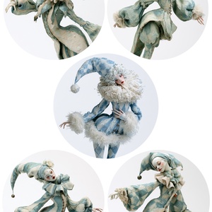 Hartie de orez A4  Cinci figuri  (D) -  hartie de orez, rice paper A4, Accessorii si unelte, Hartie, Hartie decoupage, Decoupage, transfer si tehnici servetel, ARTYNOS