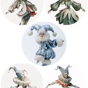 Hartie de orez A4  Cinci figuri  (E) -  hartie de orez, rice paper A4, Accessorii si unelte, Hartie, Hartie decoupage, Decoupage, transfer si tehnici servetel, ARTYNOS