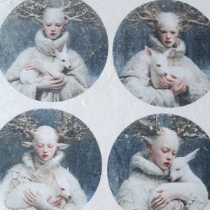 Hartie de orez A4  White Woods  (B) -  hartie de orez, rice paper decoupage A4 - accesorii și unelte - hârtie - hârtie decoupage - Artynos.ro
