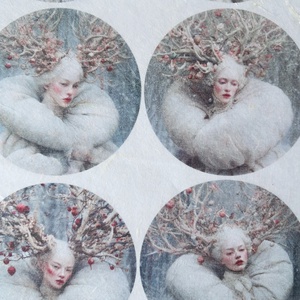 Hartie de orez A4  White Woods  (C) -  hartie de orez, rice paper decoupage A4 - accesorii și unelte - hârtie - hârtie decoupage - Artynos.ro