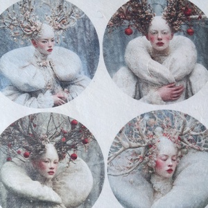 Hartie de orez A4  White Woods  (C) -  hartie de orez, rice paper decoupage A4 - accesorii și unelte - hârtie - hârtie decoupage - Artynos.ro