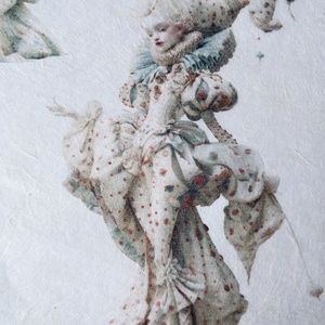 Hartie de orez A4, Harlequin Court personaje fantezie pe hartie de orez, Hartie de orez decoupage A4 - accessorii și unelte - hârtie - hârtie decoupage - Artynos.ro