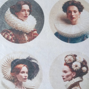 Hartie de orez A4, Belle Epoque Portraits (A) - Fantasy rice paper, Hartie de orez decoupage A4 - accessorii și unelte - hârtie - hârtie decoupage - Artynos.ro