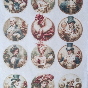 Hartie de orez A4 Salonul Curiozitatilor (A) – Rice paper decoupage, Hartie de orez A4 pentru decoupage, Accessorii si unelte, Hartie, Hartie decoupage, Decoupage, transfer si tehnici servetel, „Salonul Curiozitatilor” este o colectie aristocratica in stil Belle Époque, alcatuita din portrete..., ARTYNOS