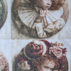 Hârtie de orez A4 Copii din epoca nobila (O) - Rice paper decoupage, Hartie de orez imprimata A4  - accessorii și unelte - hârtie - hârtie decoupage - Artynos.ro