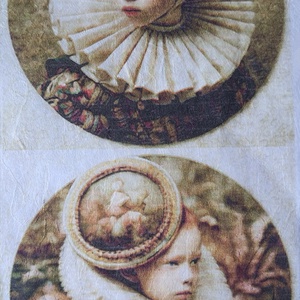Hârtie de orez A4 Copii din epoca nobila (L) - Rice paper decoupage,  Hartie de orez imprimata A4 - accessorii și unelte - hârtie - hârtie decoupage - Artynos.ro