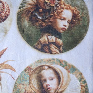Hârtie de orez A4 Copii din epoca nobila (I) - Rice paper decoupage, Hartie de orez imprimata A4  - accessorii și unelte - hârtie - hârtie decoupage - Artynos.ro