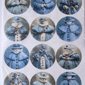 Hartie de orez A4  Snowman  (A) -  hartie de orez, rice paper decoupage A4, Accessorii si unelte, Hartie, Hartie decoupage, Decoupage, transfer si tehnici servetel, ARTYNOS