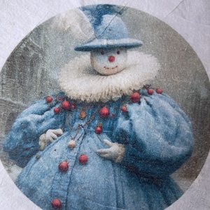 Hartie de orez A4  Snowman  (A) -  hartie de orez, rice paper decoupage A4 - accessorii și unelte - hârtie - hârtie decoupage - Artynos.ro