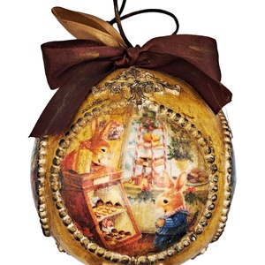 Glob - Craciunul in sat - crăciun - decorațiuni de crăciun de casă - pom de crăciun  - Artynos.ro