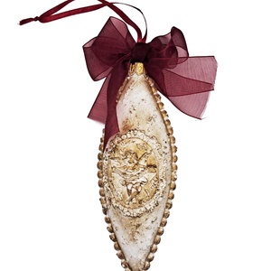 Glob - Glob cu panglica visinie - crăciun - decorațiuni de crăciun de casă - pom de crăciun  - Artynos.ro