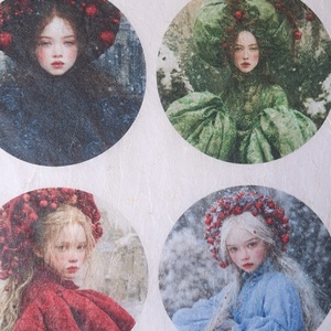 Hartie de orez A4  Hiver Elegant  (B) -  hartie de orez, rice paper decoupage A4 - accesorii și unelte - hârtie - hârtie decoupage - Artynos.ro