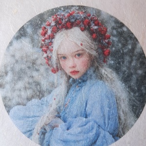 Hartie de orez A4  Hiver Elegant  (B) -  hartie de orez, rice paper decoupage A4 - accesorii și unelte - hârtie - hârtie decoupage - Artynos.ro