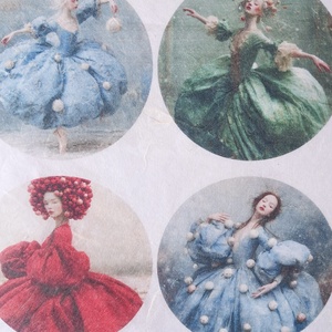Hârtie de orez A4, Balerina (A) � Rice paper decoupage, Hârtie de orez A4 pentru decoupage - accessorii și unelte - hârtie - hârtie decoupage - Artynos.ro