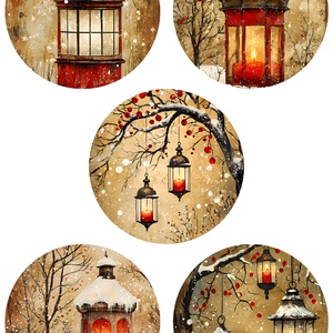 Hartie de orez A4, Artistic Rice Paper - Vintage Christmas (R), Accesorii si unelte, Hartie, Hartie decoupage, Decoupage, transfer si tehnici servetel, ARTYNOS