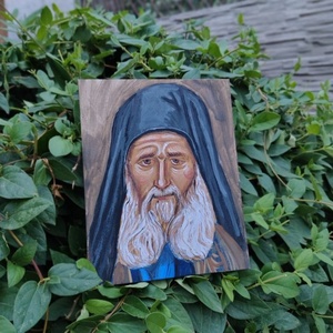 Tablou iconografic pictat manual, Arte vizuale si accesorii , Picturi, Picturi in tehnica mixta, Pictura, ARTYNOS