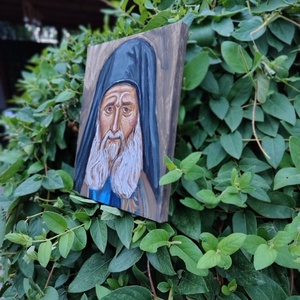 Tablou iconografic pictat manual - arte vizuale și accesorii  - picturi - picturi în tehnică mixtă - Artynos.ro