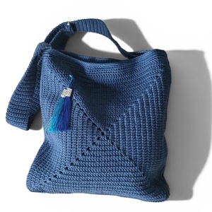 Geanta handmade bleumarin - Artynos.ro