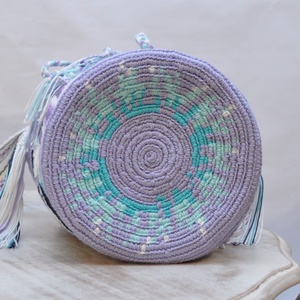 Geanta handmade motive geometrice sfaditele coarnele berbecului si cale ocolita - geantă și husă - genți de umăr și genți de mână - genți de umăr - Artynos.ro