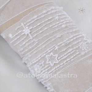 Esarfa dezgatit mireasa Stelute, Accesorii nuntă, Accesorii de nuntă, Curele de nuntă, panglici, Broderie, Împletituri, broderie cu mărgele, ARTYNOS