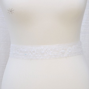 Esarfa dezgatit mireasa Stelute - accesorii nuntă - accesorii de nuntă - curele de nuntă, panglici - Artynos.ro