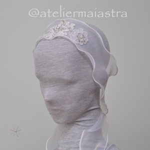 Esarfa dezgatit mireasa Regina, Accesorii nuntă, Accesorii de nuntă, Curele de nuntă, panglici, Broderie, Împletituri, broderie cu mărgele, ARTYNOS