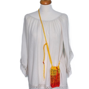 gentuta handmade mini de umar port telefon , Geanta si husa, Portofele, huse, suporturi, Husa telefon, Crosetat, Impletituri, broderie cu margele, ARTYNOS