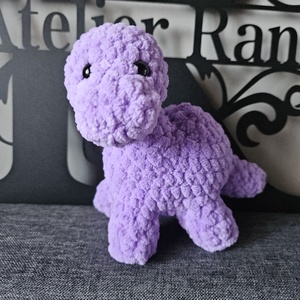 Brontosaurus Crosetat Handmade - jucării și echipamente pentru copii - plușuri - păpușă croșetată, păpușă de pluș - Artynos.ro