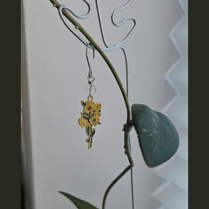 Bijuterie pentru plante / Plant Charm � pandantiv pentru ghiveci - floarea soarelui - Artynos.ro