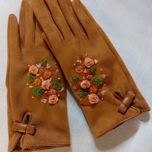 Mănuși cu broderie manuală, Îmbrăcăminte și modă, Eșarfe, pălării, fularuri, Mănușă, , ARTYNOS