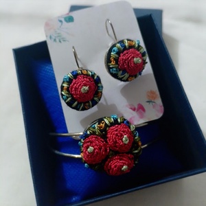 Set: brățară și cercei, Bijuterii, Seturi de bijuterii, Broderie, ARTYNOS