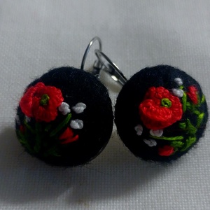 Set bijuterii cu broderie manuală - bijuterii - seturi de bijuterii - Artynos.ro