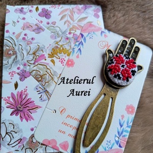 Semn de carte cu motiv traditional - Artynos.ro