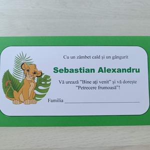 Plicuri dar botez băieți leu junglă - jucării și echipamente pentru copii - daruri de botez - Artynos.ro