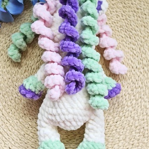 Unicorn de pluș croșetat manual - jucării și echipamente pentru copii - plușuri - unicorn - Artynos.ro