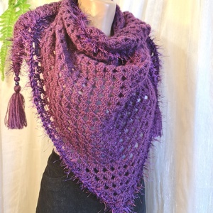 Sal triunghiular crosetat manual ANA, Imbracaminte si moda, Esarfe, palarii, fularuri, Saluri, Crosetat, ARTYNOS