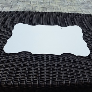Tăbliță din MDF alb lacuit pentru personalizare - accesorii nuntă - materiale decor pentru nuntă - decorațiuni nuntă - Artynos.ro