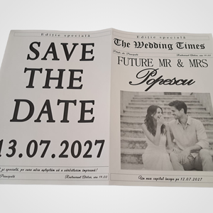Ziar Save the date nunta/cununie/botez sau alte evenimente - Artynos.ro