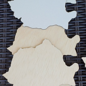 Harta Romaniei blank 10cm, Accessorii si unelte, Lemn, Alte produse din lemn, , ARTYNOS