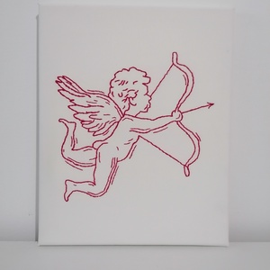 panza brodata manual - cupid's arrow, Arte vizuale și accesorii , Imagini cu broderii, Broderie, ARTYNOS