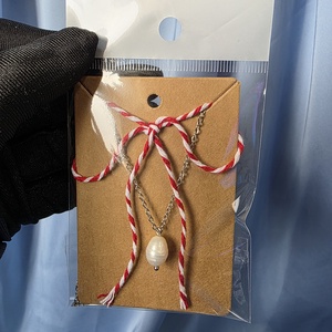 Martisor Lant din otel inoxidabil  si perla de cultura , Bijuterii, Martisor, Confectionarea bijuteriilor, ARTYNOS